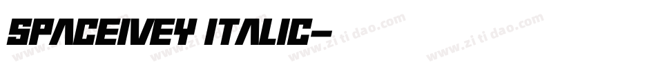 SpaceIvey Italic字体转换